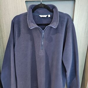 Vineyard Vines Men's Deep Blue Quarter Zip Fleece Sweater Size XL